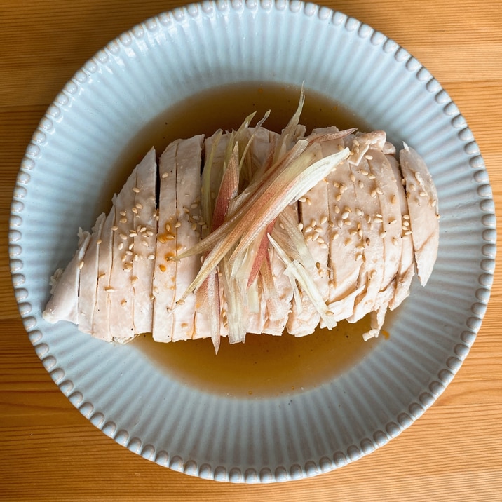 レンチンのみ!簡単しっとり蒸し鶏